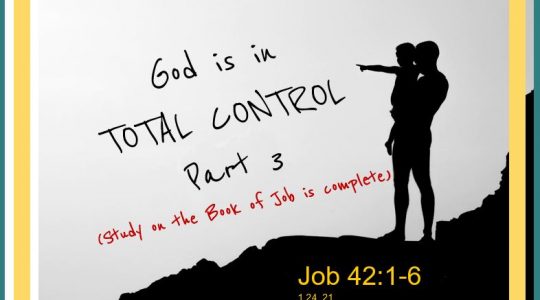 God is in Control - Job 42:1-6