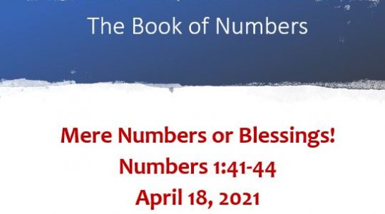 Mere Numbers or Blessings: Numbers 1:40-41