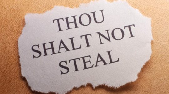 Thou shall not Steal - Part 8 July 2018